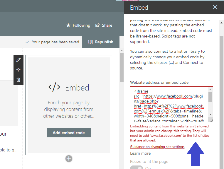 How To Show Facebook Posts On SharePoint Online Modern Page